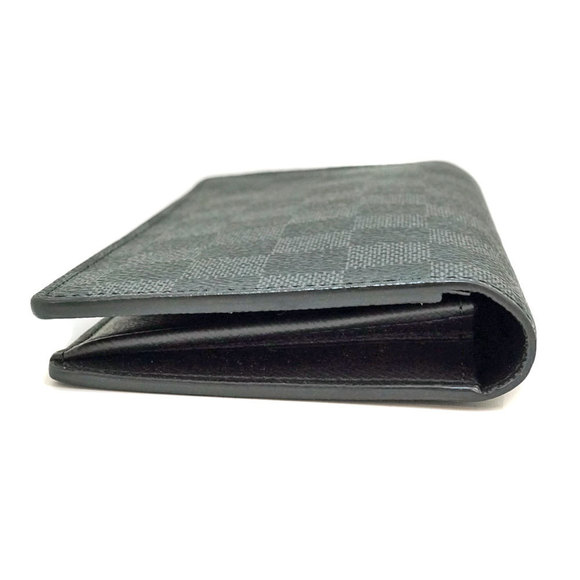 Louis Vuitton Long Portefeuille Wallet Black Brazza Graphite - Picture 4 of 14